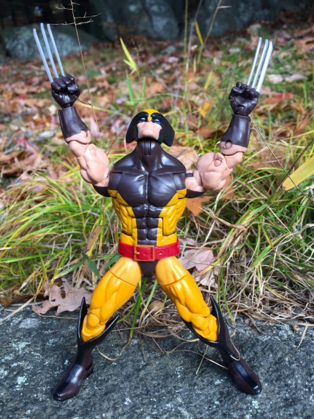 Wolverine X-Men Legends Hasbro 2016 Figure Holding Claws in Air