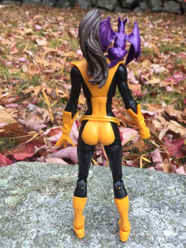 Back of X-Men Legends Kitty Pryde and Lockheed Figure