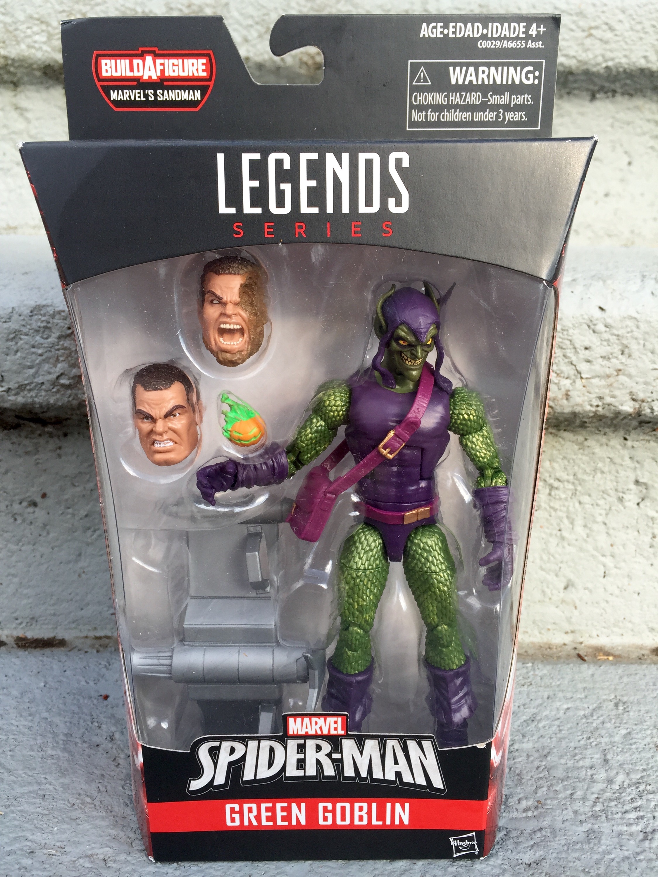 Marvel Legends Norman Osborn action figure parts lot Head & Pumpkin Green Goblin 