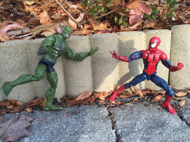 Spider-Man Legends Jackal Six Inch Figure vs Spidey