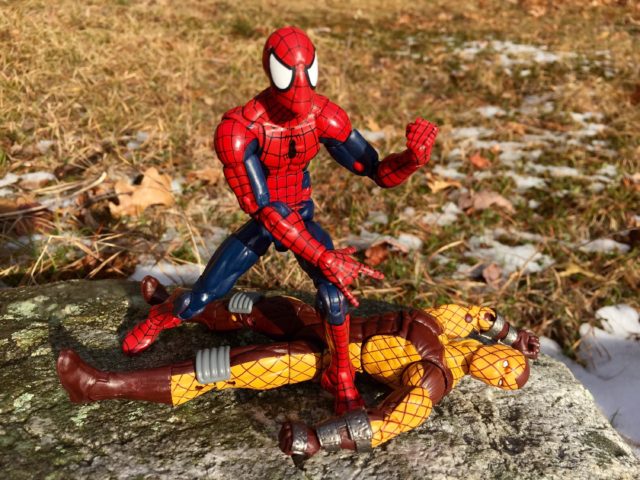 Marvel Legends Spider-Man Defeats Marvel's Shocker