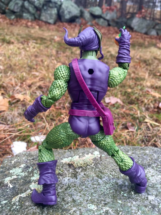 Back of Hasbro Green Goblin Marvel Legends Figure