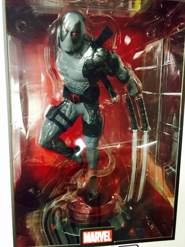 Close-Up of Diamond Select Toys Gamestop Deadpool X-Force PVC Statue