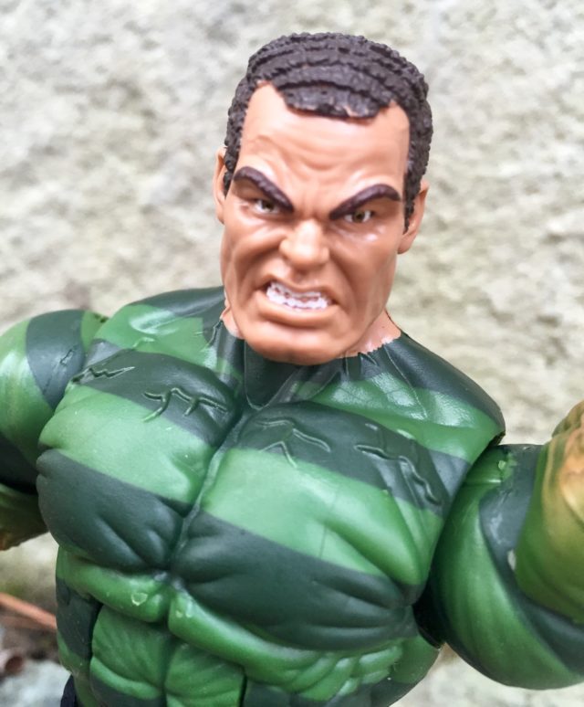 Close-Up of Marvel Legends Sandman Head