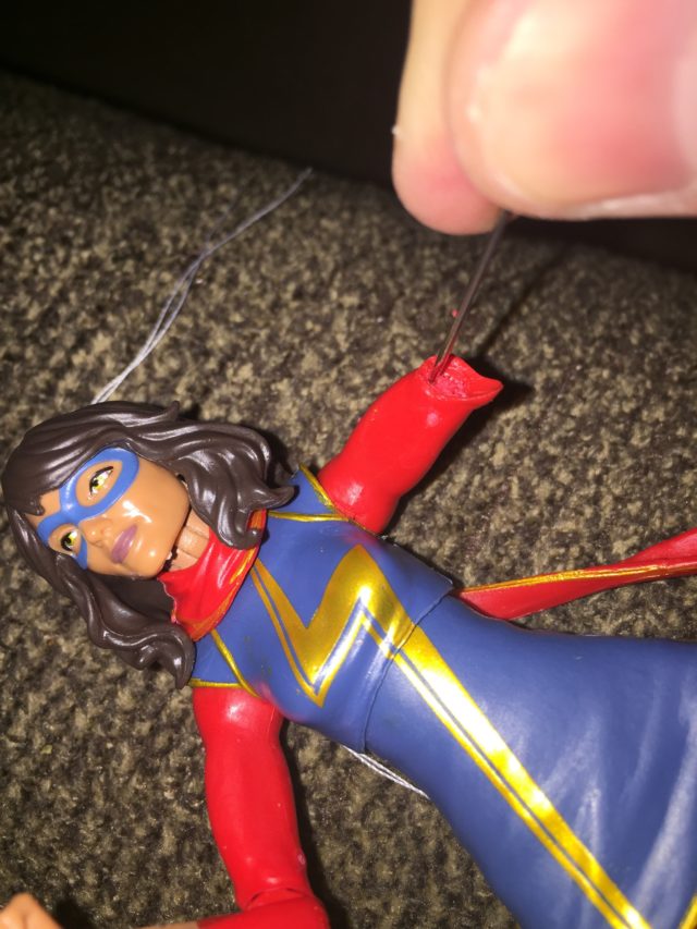 Performing Surgery on Ms. Marvel Kamala Khan Legends Figure