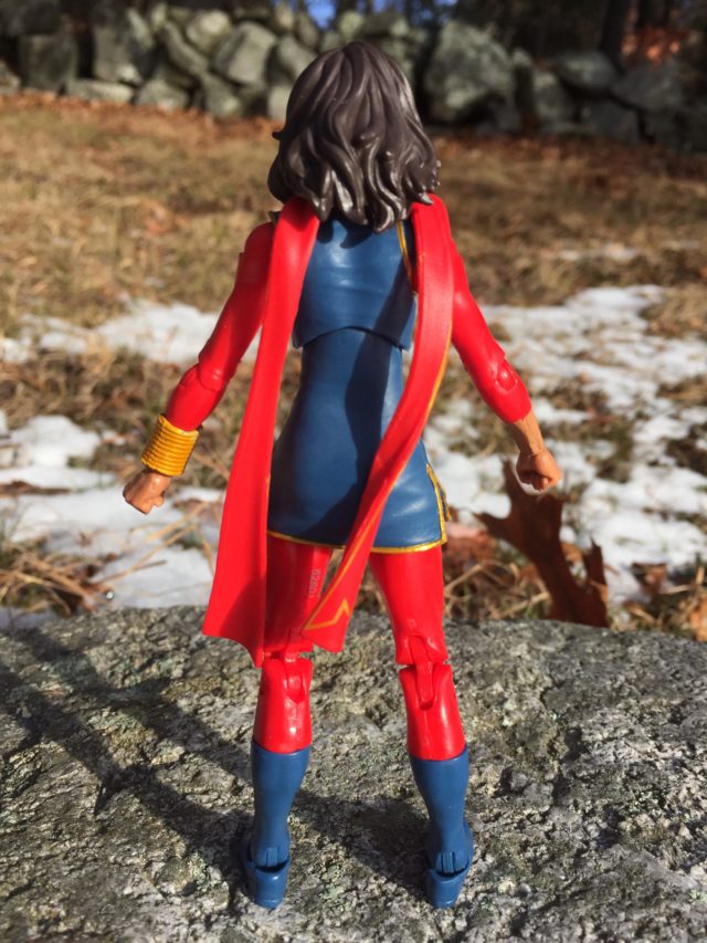 Back of Marvel Legends Spider-Man 2017 Wave 1 Ms Marvel Figure Kamala