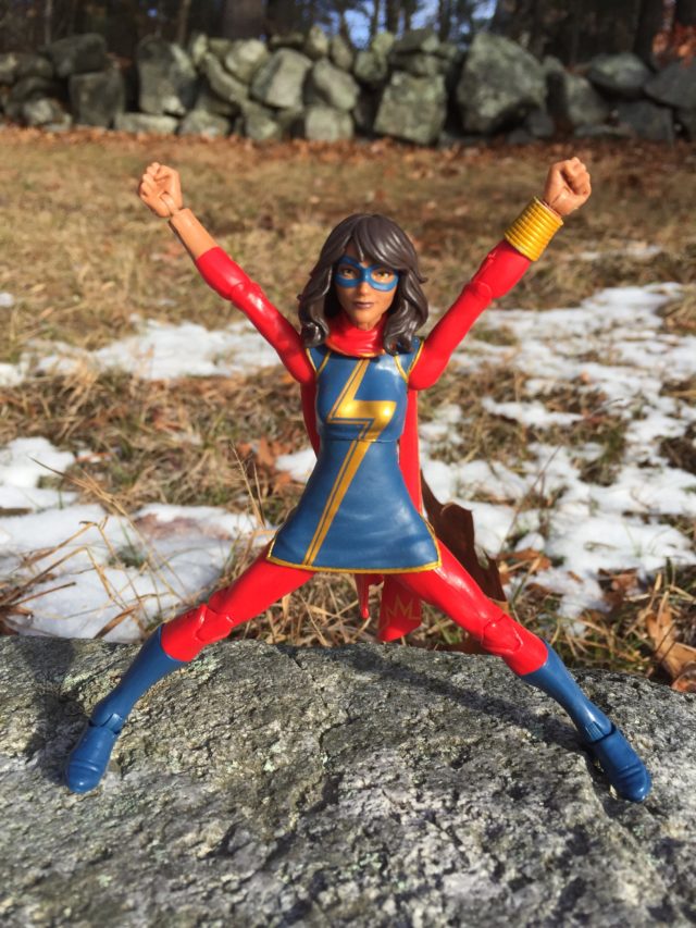 Range of Motion on Kamala Khan Ms. Marvel Marvel Legends 6" Figure