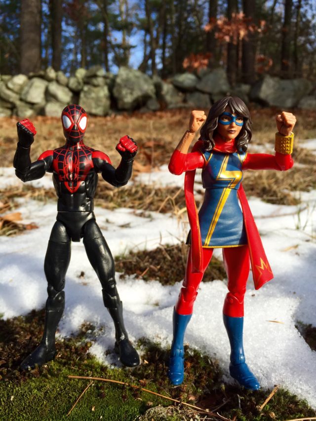 Marvel Legends Miles Morales and Kamala Khan Action Figures