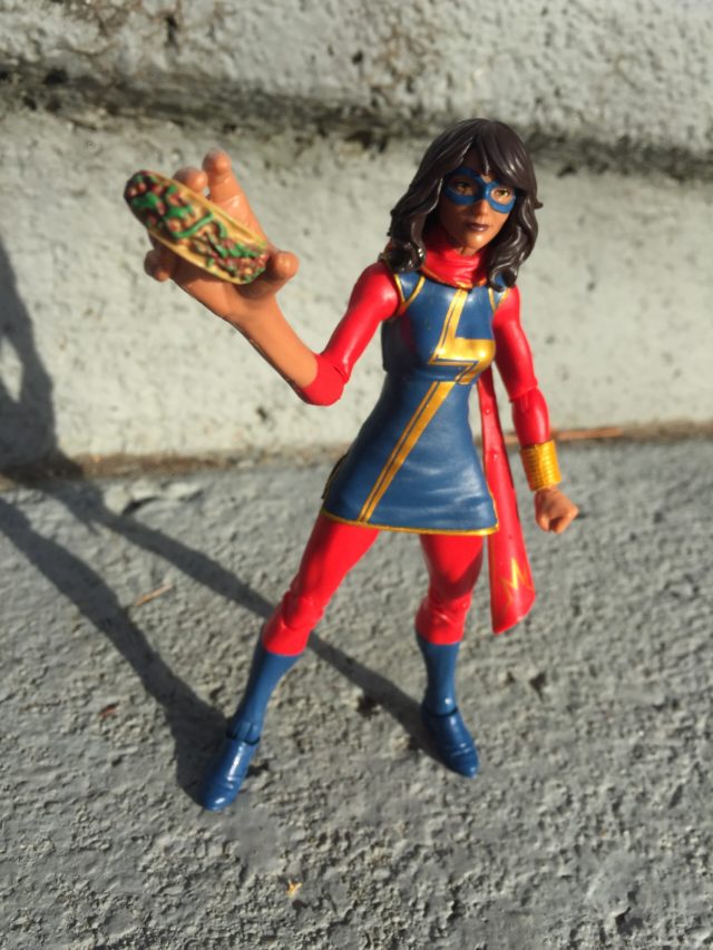 Marvel Legends 2017 Ms. Marvel Figure Holding Taco