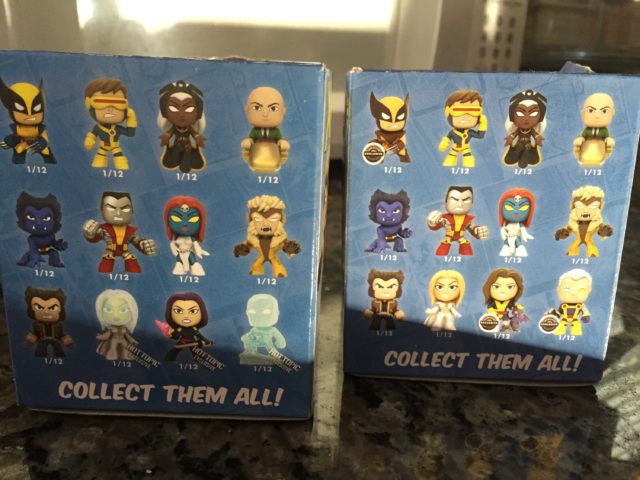 Gamestop & Hot Topic X-Men Funko Mystery Minis Boxes