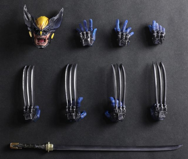 Accessories for Marvel Play Arts Kai Variant Wolverine