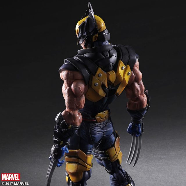 Back of Marvel Play Arts Kai Wolverine Figure