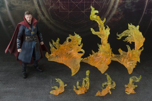 Bandai Figuarts Doctor Strange Figure Exclusive with Burning Effects Pieces Set