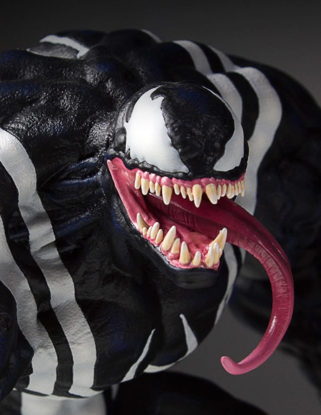 Close-Up of Venom Gentle Giant Statue Head and Tongue