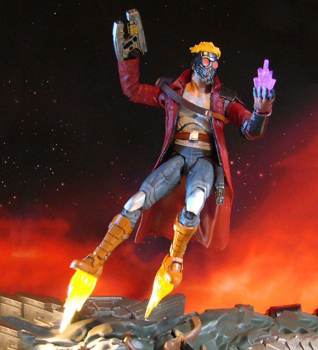 Disney Store Marvel Select Star-Lord Figure with Boot Jet FlamesDisney Store Marvel Select Star-Lord Figure with Boot Jet Flames