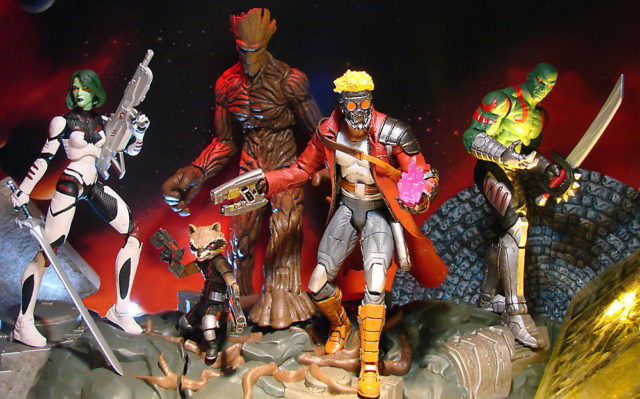 Exclusive Marvel Select Guardians of the Galaxy Figures Whole Team