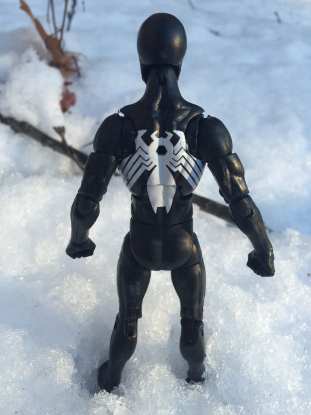 Paint Deco on Back of Hasbro Symbiote Spider-Man Legends Figure