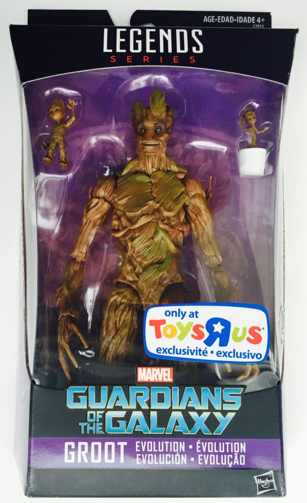 Marvel Legends Guardians of the Galaxy Groot Evolution Figure Set