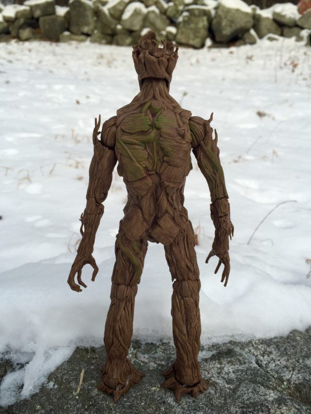 Back of Hasbro Groot Evolution Marvel Legends Figure