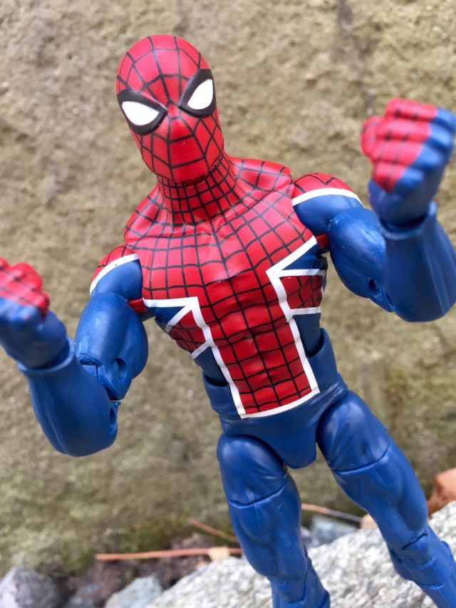 Close-Up of Spider-UK 6" Marvel Legends Action Figure