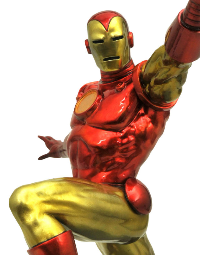 Marvel Premier Collection Classic Iron Man Statue Close-Up