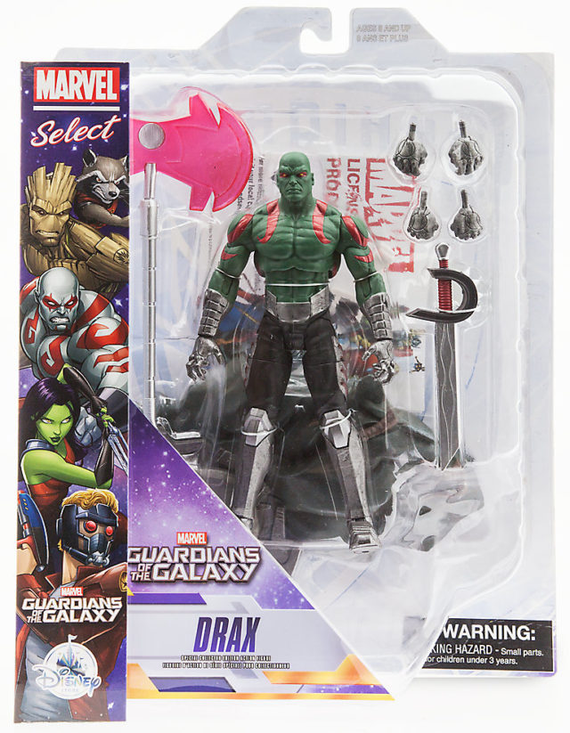 Marvel Select Guardians of the Galaxy Drax Figure Packaged