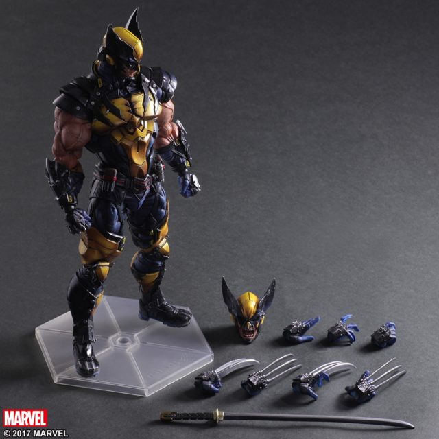 Play Arts Kai Wolverine Action Figure and Accessories