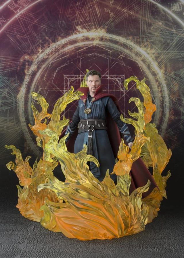 SH Figuarts Doctor Strange Figure with Burning Effects Set