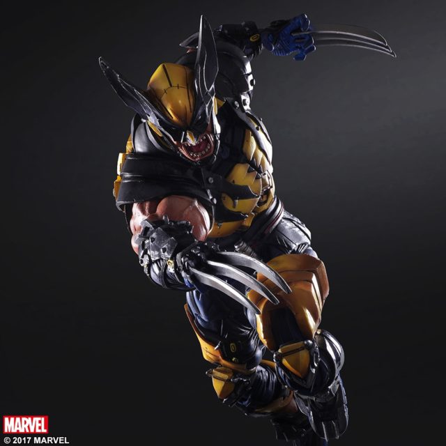 Square-Enix Marvel Play Arts Wolverine Figure Berserker Rage Head