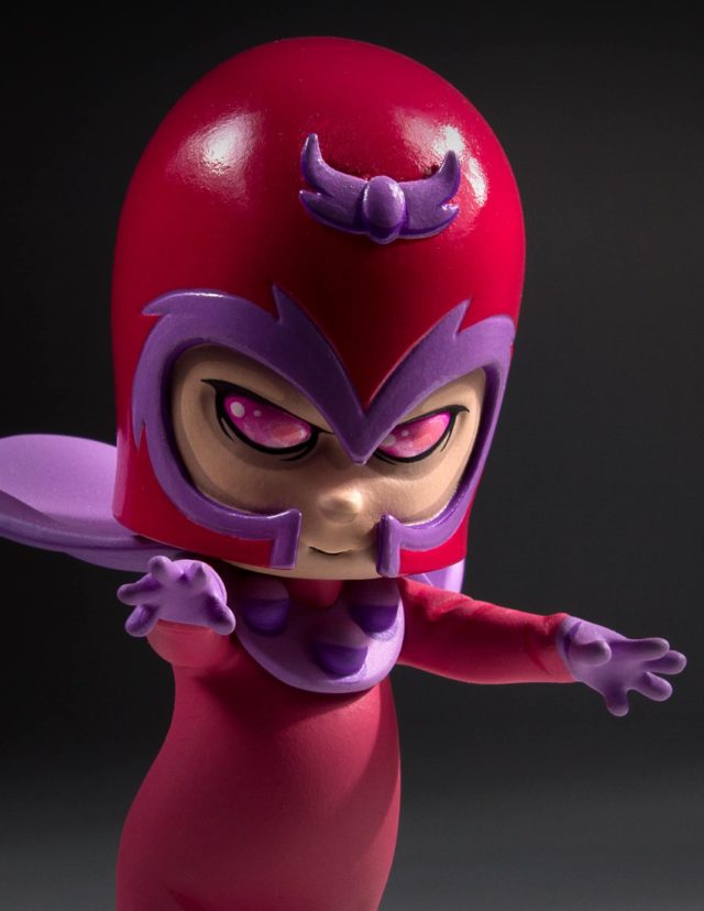 Close-Up of Magneto Skottie Young Marvel Animated Statue