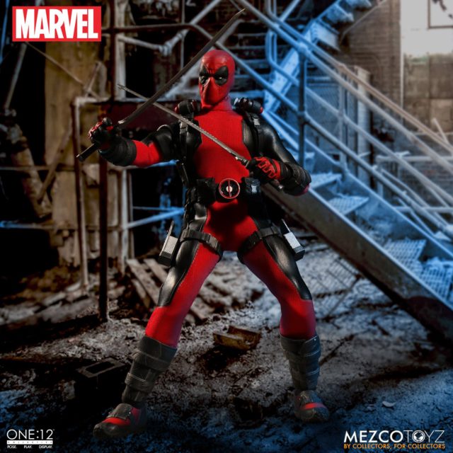 Deadpool ONE 12 Collective Mezco Figure with Katanas