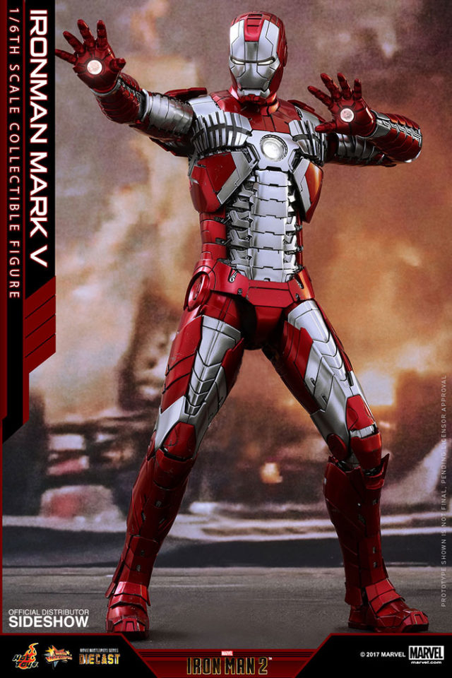 Hot Toys Iron Man Mark V DieCast Figure Up for Order
