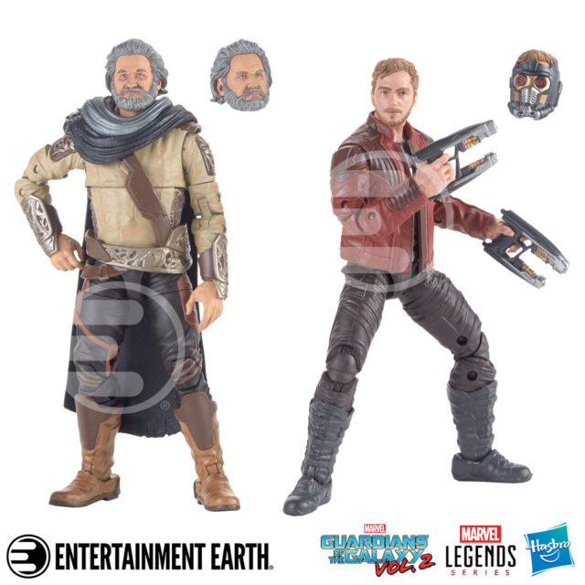 Guardians of the Galaxy Marvel Legends Ego & Star-Lord Figures Two-Pack