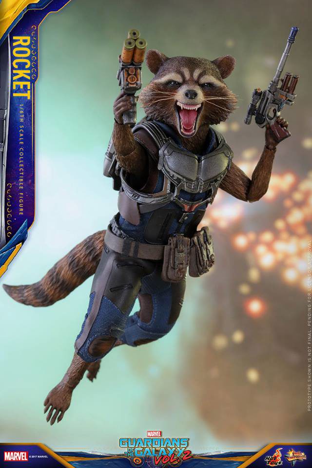 Hot Toys Guardians of the Galaxy Vol. 2 Rocket Raccoon MMS Flying Jetpack