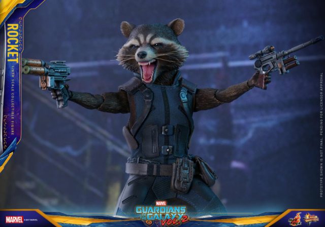 Hot Toys Rocket Raccoon Guardians of the Galaxy 2 Figure Guns