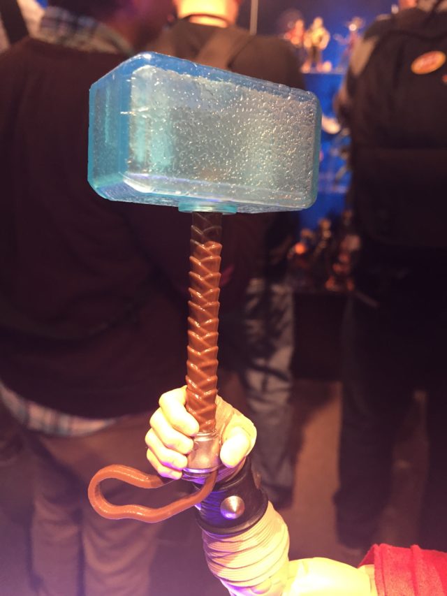 Toy Fair 2017 Hasbro Thor Electric Hammer Mjolnir Translucent Blue