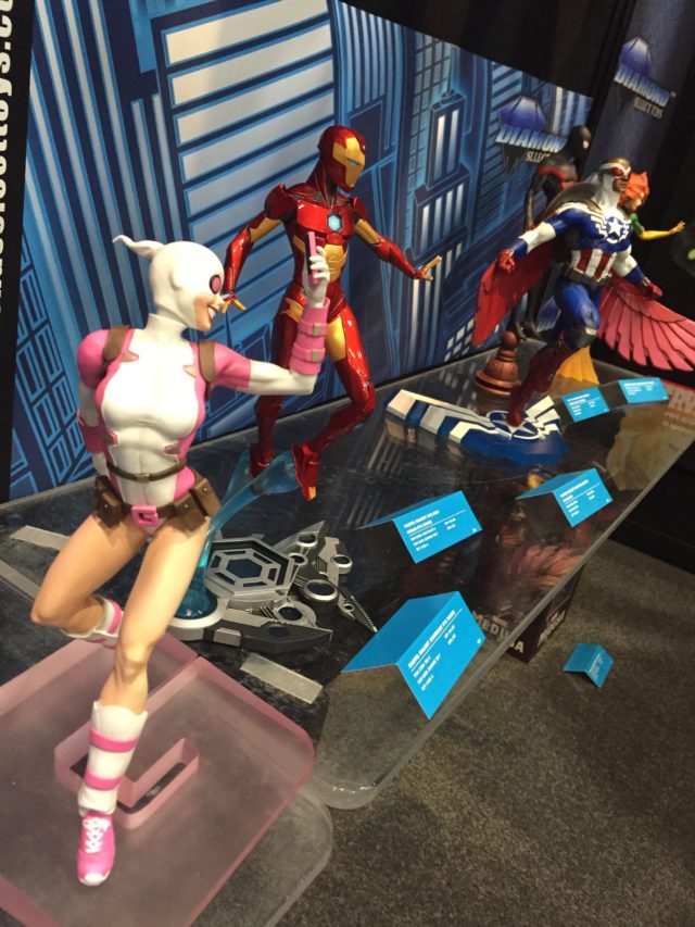 Toy Fair 2017 Marvel Gallery Statues Display Gwenpool Ironheart