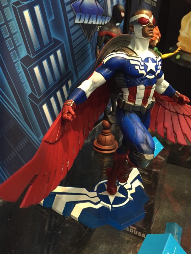 Side View of Diamond Select Toys Falcon Captain America PVC Figure