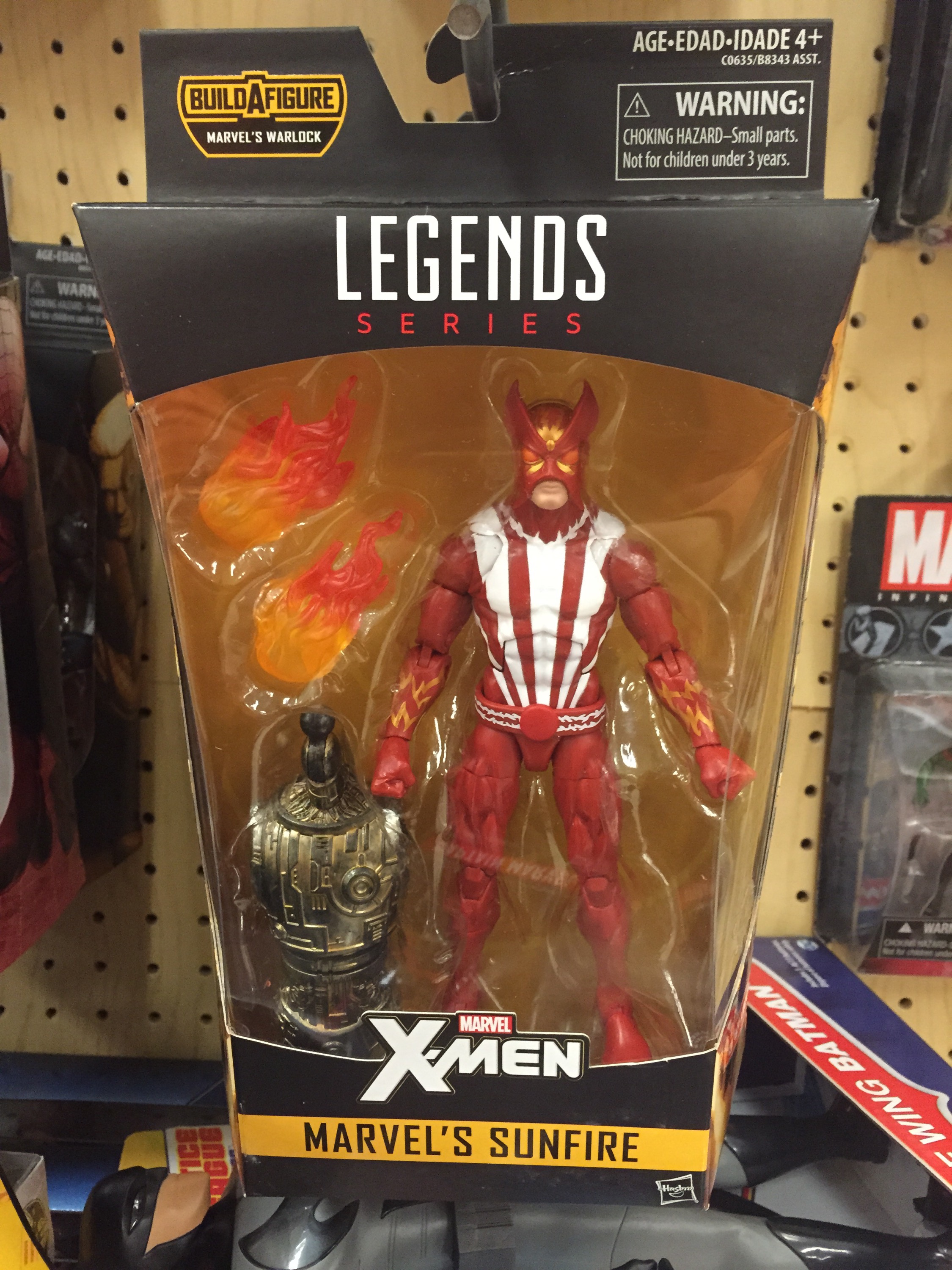New in Box Marvel Legends Sunfire X-Men Wave 2 6 Inch Figure *NO* BAF Warlock 