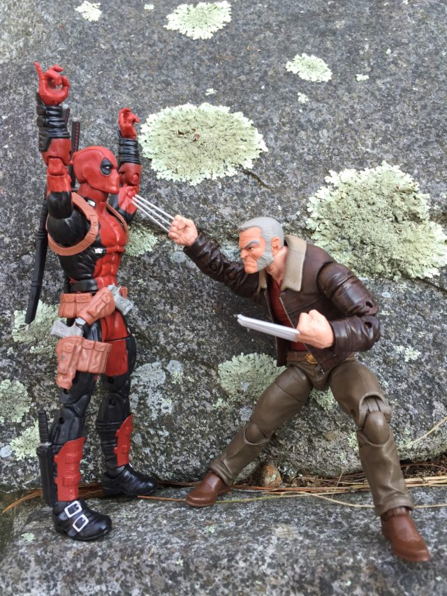 Hasbro Old Man Logan Marvel Legends Figure vs. Deadpool