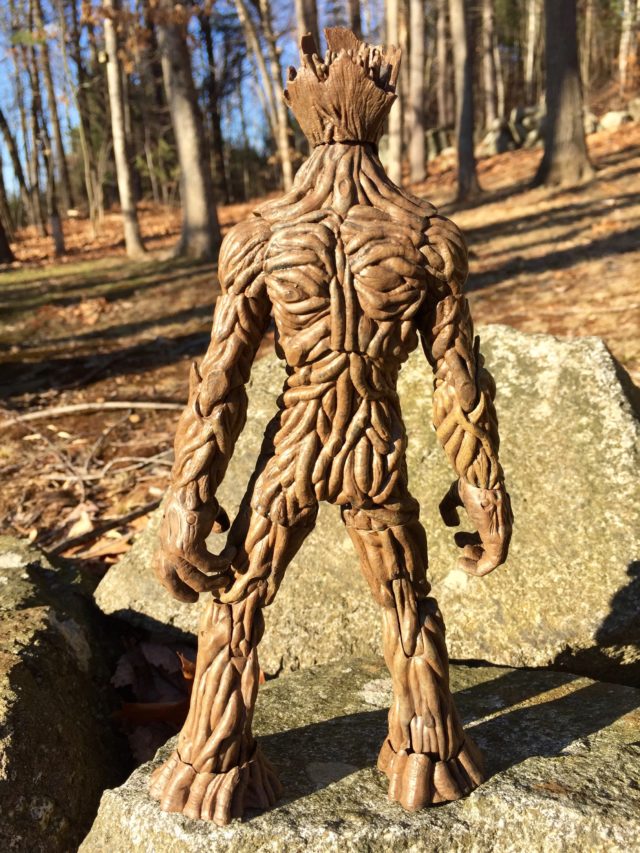 Back of Disney Store Exclusive Groot Marvel Select Action Figure