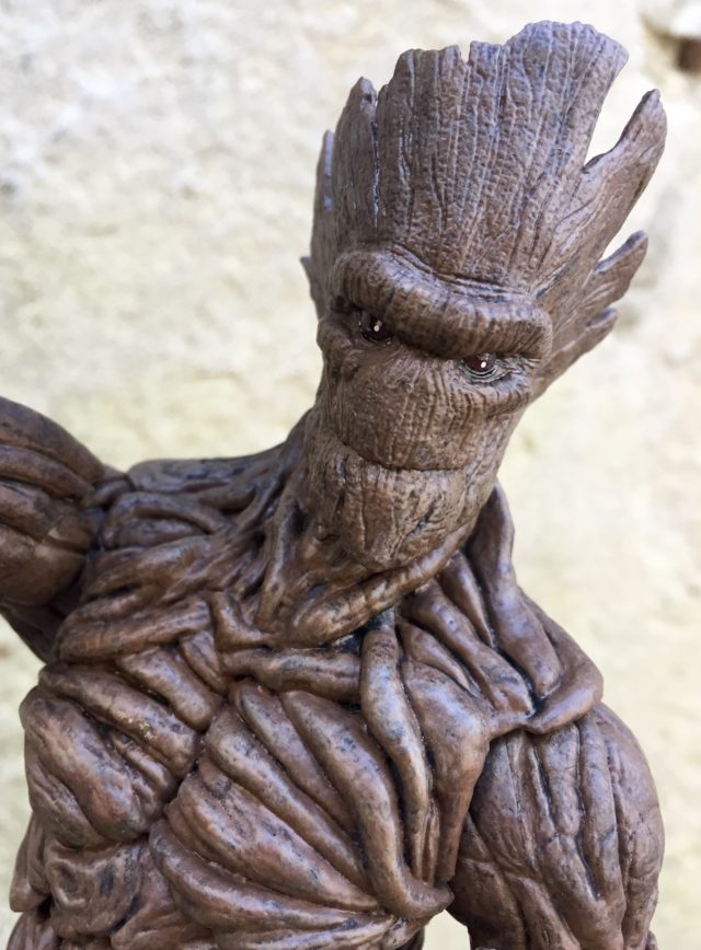 Close-Up of Marvel Select Groot Toy Head