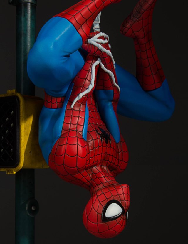 Close-Up of Gentle Giant Spider-Man Collector's Gallery Statue