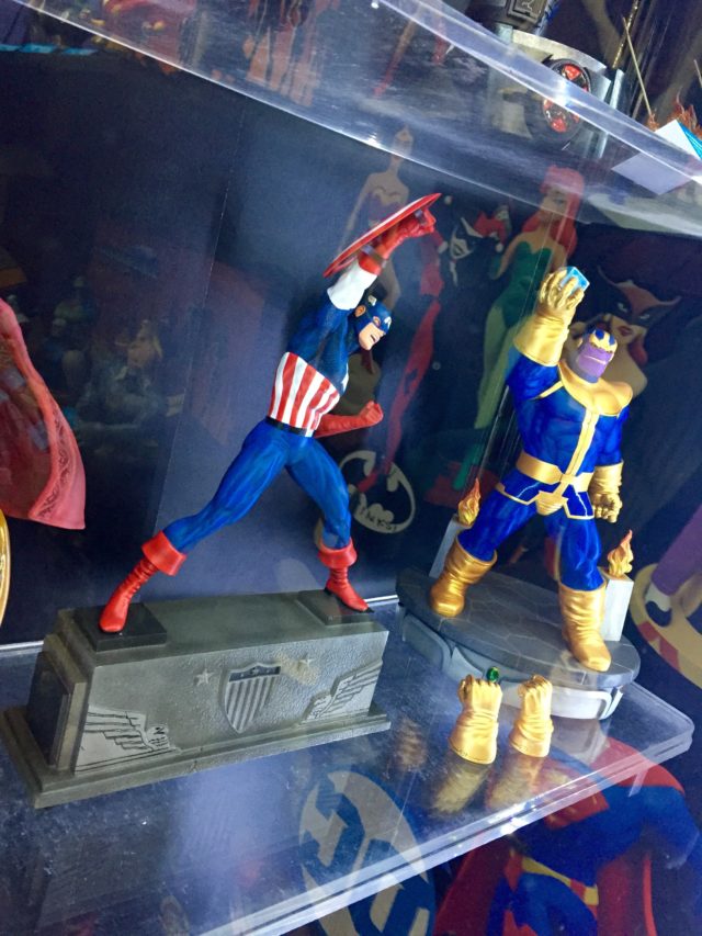 Toy Fair 2017 Marvel Premier Collection Thanos and Captain America Statues