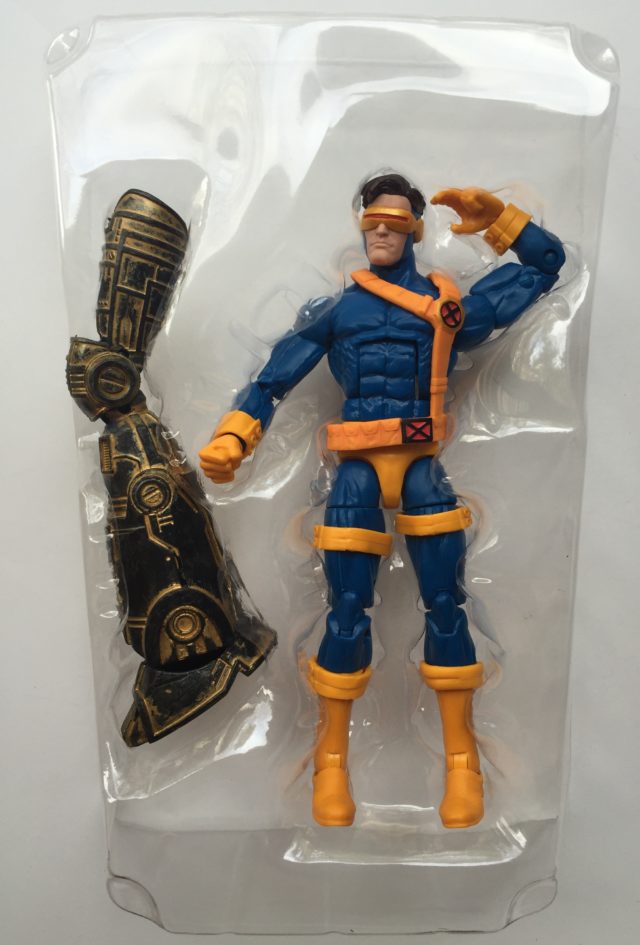 Cyclops Marvel Legends Figure with Warlock Build-A-Figure Leg