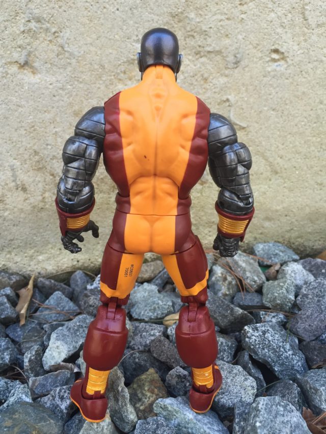 Back of 2017 X-Men Marvel Legends Colossus Hasbro Figure