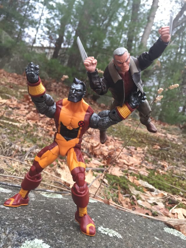 Marvel Legends Colossus Throwing Wolverine Fastball Special