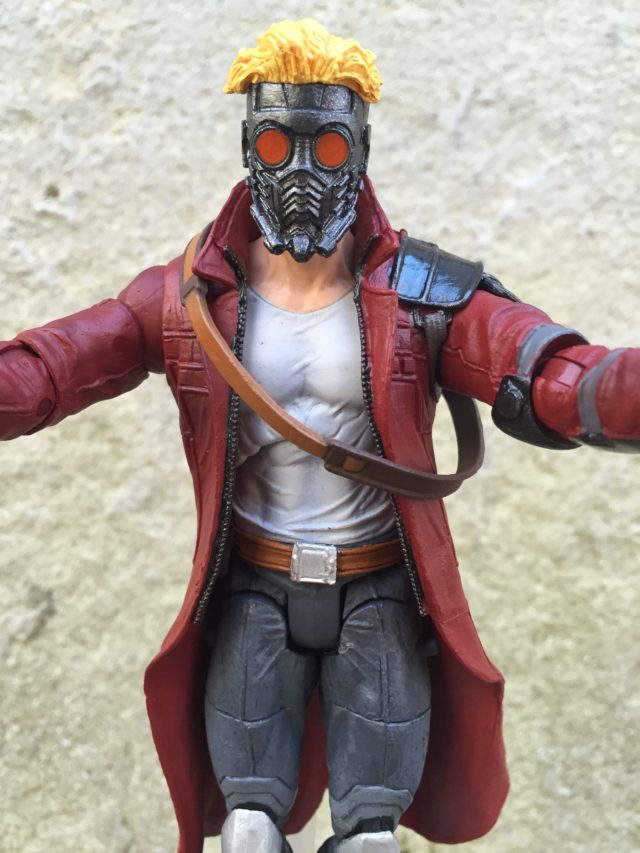 Close-Up of Marvel Select Starlord Figure Masked Head