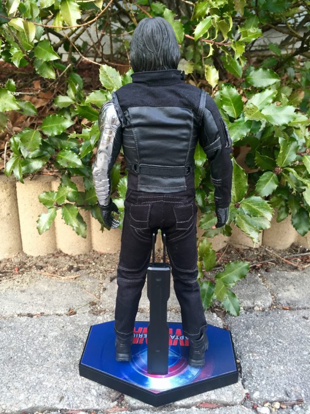 Back of Captain America Civil War Winter Soldier Hot Toys Sixth Scale Figure