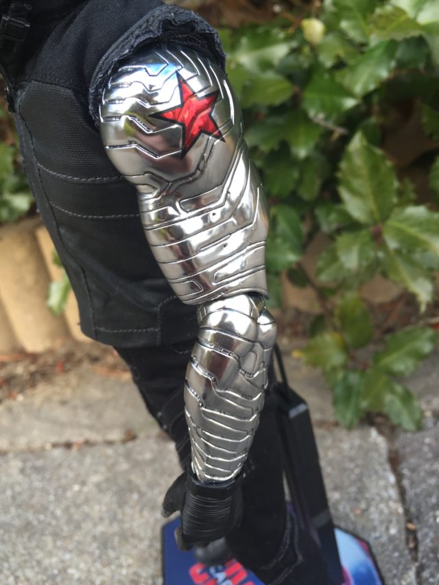 Chrome Winter Soldier Metal Arm on Hot Toys Civil War Bucky Figure